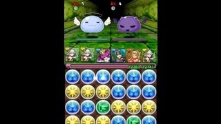 パズドラ ガンホーコラボダンジョン 実りの洞 超級(回復PT)ノーコンクリア攻略動画