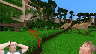 We let a velociraptor free | Minecraft Jurassic world dlc ep 1
