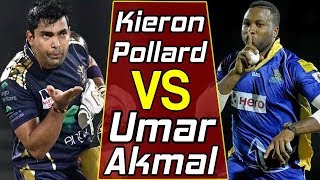 Kieron Pollard Vs Umar Akmal in PSL | PSL | Sports Central|M1F1