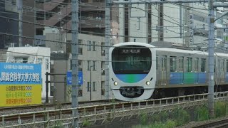 埼京線各駅停車大宮行きE233系1365K126と山手線外回りE235系1300G18、西武新宿線急行拝島行き20008、西武新宿線各駅停車本川越行き38804が走行！【JR新大久保駅】