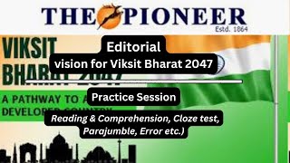 14 January | The Pioneer Editorial Practice Exercise |Showcasing rural India’s resilience and vision