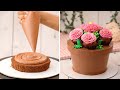 Flower Pot Cake | So Yummy Cake Hacks Ideas | Creative Cakes | #Shorts