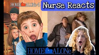 Nurse reacts to Home alone 4 Injuries