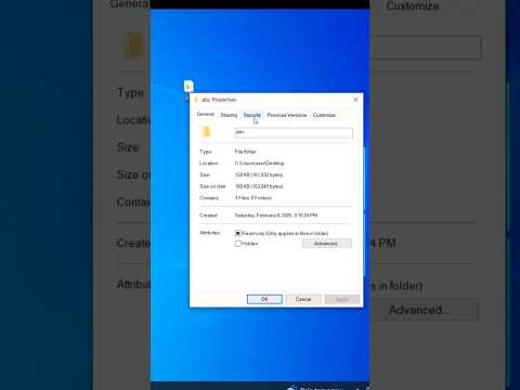 How To Lock Or Unlock File And Folder In Windows 10 #windows10 #windows #lockfolder #shorts