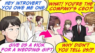 [Manga Dub] My Boss invited Me to Her wedding. Then the Groom learned I own His company