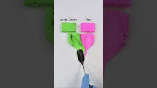 Let's Mixing Apple Green \u0026 Pink 😍#colormixing #artvideo #miniartzone #applegreen #pink #art #foryou