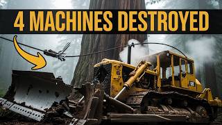 Caterpillar D6 Bulldozers DESTROYED by 2,200 Year Old Tree Oregon Logging History 1938