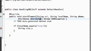Android Application Development Tutorial - 158 - Start Element method