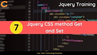 Jquery CSS method Get and Set