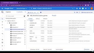 SELECT Statements to query Big Query Data