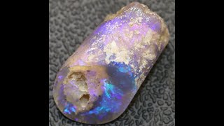 9.48 cts Australian Opal Rough Lightning Ridge Wood Fossil Polished Specimen