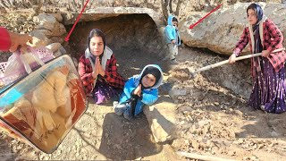 Refugees among the rocks: taking shelter of a heartbroken nomadic woman to the boulders