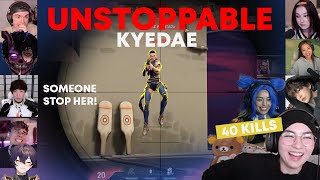 Everyone LOSES IT trying to stop Kyedae | Valorant