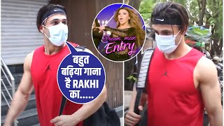Asim Riaz Reaction On Rakhi Sawant's New Song Dream Mein Entry & Spotted Outside Gym At Andheri