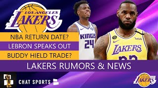 Lakers News & Rumors: LeBron James Speaks Out, 2020 NBA Return Date & Buddy Hield Trade?
