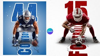 Create Powerful American Football Poster Design in Canva — From Scratch