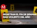 Este fue el fin de semana más violento del año, con 286 ejecuciones