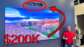 WORLD PREMIERE ! FIRST EVER $200,000 Samsung 110” 4K microLED TV - unboxing inst