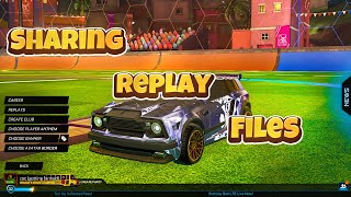 How to Share a Replay File for a Replay Analysis in Rocket League