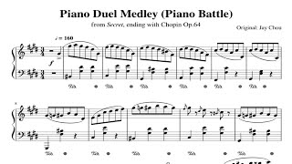 Secret   Piano Duel Medley Piano Battle Piano Sheet Music