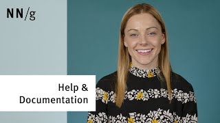 Usability Heuristic 10: Help & Documentation