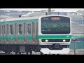 東マト e231系 116編成 試運転実施！ ｸﾓﾕﾆ143‐1と遭遇 2018.3.19 jr長野総合車両センター　光panasd 776