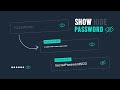 Show/Hide password using JavaScript|password reveal