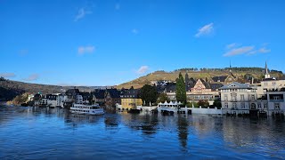 Mosel Hochwasser in Traben - Trarbach am 10.01.2025