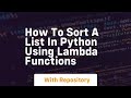 How to sort a list in python using lambda functions