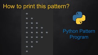 3 Python Pattern Program - Right Side Triangle without using any pre-define method using While loop