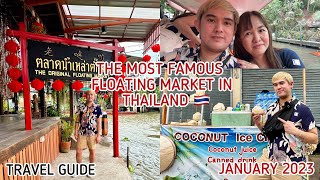 Thailand Vlog 2023: Damnoen Saduak Floating Market| Travel Guide