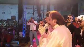 Aftab Hashim Sabri Brothers peelu Tere Neele Neele Hoto Ki Shabnam surat garba live show