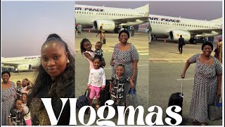 MY KIDS AND MUM FIRST TIME FLYING ON AN AIRPLANE//VACATION WITH THE KIDS// VLOGMAS EPISODE 4