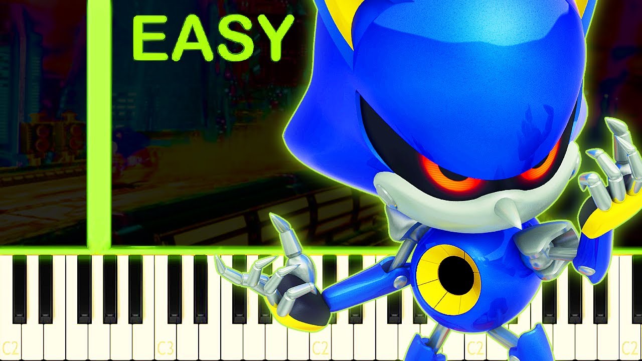 Vs Metal Sonic Sonic Generations Easy Piano Tutorial Youtube