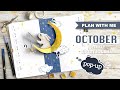 [PLAN WITH ME] Bunny+Moon Theme Bullet Journal Weekly Setup | POP-UP TUTORIAL | October 2020