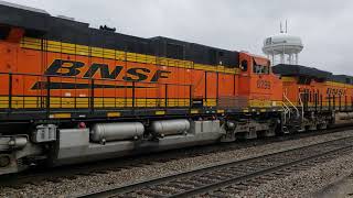 CSX 3224, BNSF 6291, 8321 oil train Lagrange Illinois