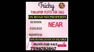 @TRICHY RESIDENTIAL PLOTS FOR PANJAPUR ON ROAD NH PROPERTY #trichynewbusstandplots #plots #shorts