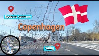 Driving inside the Copenhagen City 🇩🇰  | Vigerslev st. Valby - Rodøvre Centrum | Beautiful CPH