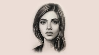 Portrait Drawing with Charcoal Pencil for Beginners | How to blen Charcoal with easy technique