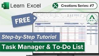 How To Create A Task Manager In Excel Free Template And Tutorial Create Your Own Spreadsheet