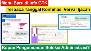 Menu Baru di Info GTK dan Kapan Pengumuman Hasil Seleksi Administrasi PPG Guru Tertentu 2024?