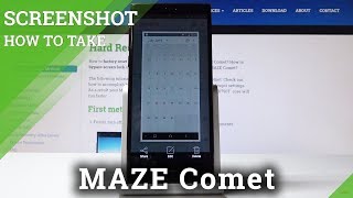 How to Take Screenshot in MAZE Comet - Screen Capturing Instructions