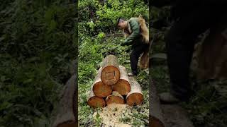 The process of making log beehives- Good tools and machinery can quickly improve work efficiency