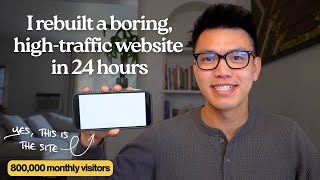 This Boring Website Gets 800,000 Monthly Visits… So I Rebuilt It in 24 Hours