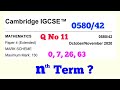 Cambridge IGCSE 0580/42 October/November 2020 Paper 4 (Extended) Q No 11