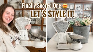 Let’s Decorate My New Vintage Find! Facebook Marketplace Treasure | Vintage Toledo Candy Scale
