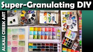 Super-Granulating DIY Mixes with Volcano Red, Volcano Yellow and Prodigal Son's Paints! DIY Palette