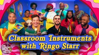 Ringo Starr, Jimmy Fallon & The Roots Sing "Yellow Submarine" (Classroom Instruments)
