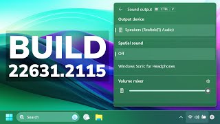 New Windows 11 Build 22631.2115 – New Update in the Beta Channel