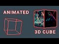 Rotating 3D Cube | 3d Cube Animation | Html Css